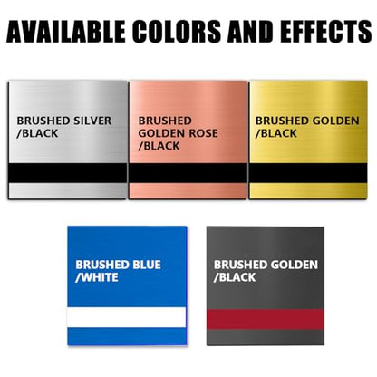 5PCS Laser Engraving Double Color ABS Plastic Sheet (5 Count)