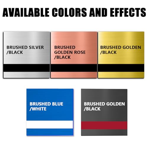 5PCS Laser Engraving Double Color ABS Plastic Sheet (5 Count)
