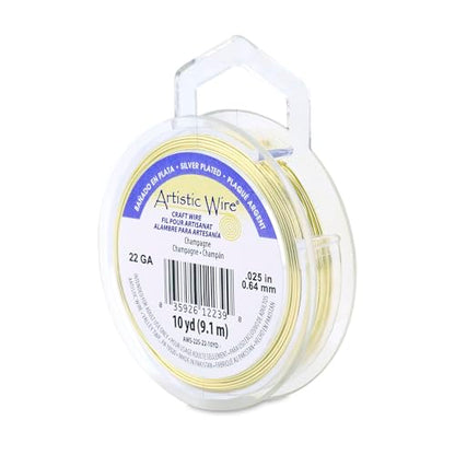 22 Gauge Silver Plated Tarnish Resistant Colored Copper Craft Wire