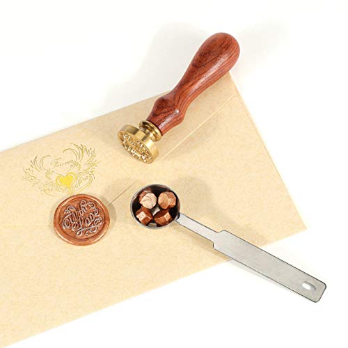 360 Pcs Metallic Copper Sealing Wax Beads Set for Wax Seal Stamp with Candles and Melting Spoon