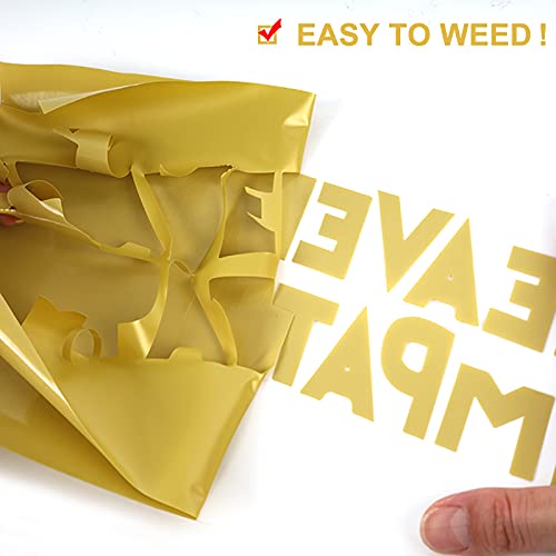 Golden HTV Heat Transfer Vinyl Rolls