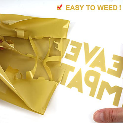 Golden HTV Heat Transfer Vinyl Rolls