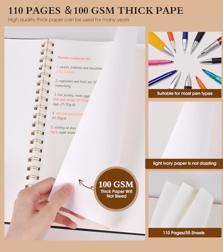 Blank Spiral Notebook Journal 8.5” x 11”