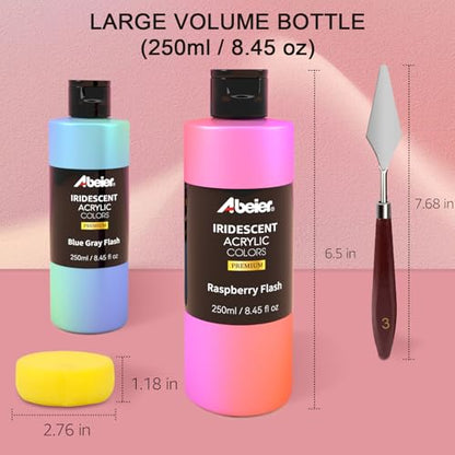 Iridescent Acrylic Paint Set (169 Fl Oz)
