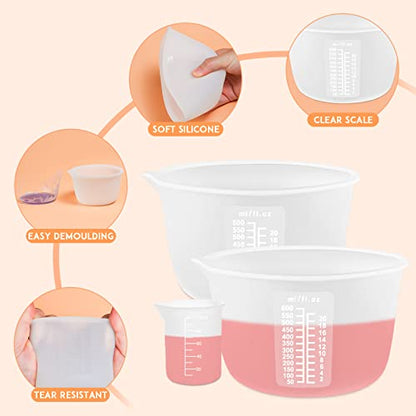 Silicone Resin Measuring Cups