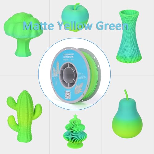 Matte Rainbow PLA 3D Printer Filament (10 .)