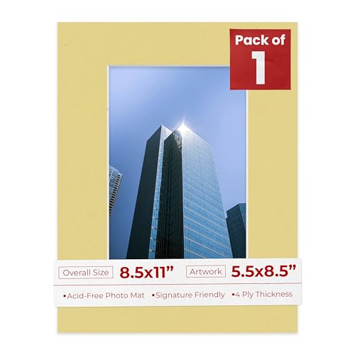 5.5x8.5 Mat for 8.5x11 Frame