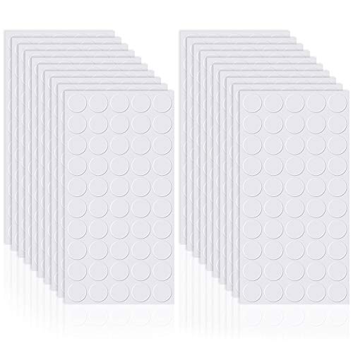 1000 Pcs Double Sided Adhesive Dots Clear Glue Point Tape Stickers Balloon Glue Round Mini No Traces Adhesive Sticker Dot Sticker for Classroom Decor Craft DIY Office (1000 Count)