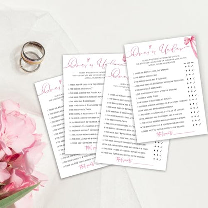 Bridal Shower Games Cards