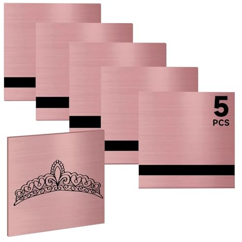 5PCS Laser Engraving Double Color ABS Plastic Sheet (5 Count)