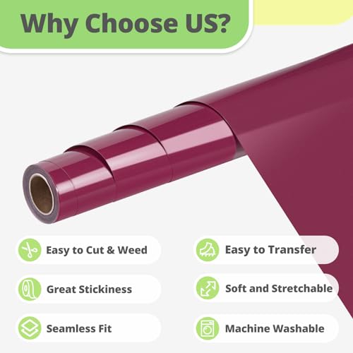 Maroon HTV Vinyl Roll
