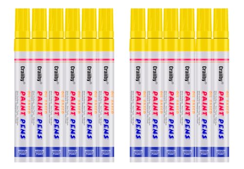 Yellow Paint Markers (12 Count)