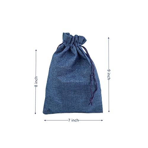 Pack of 25 Burlap Gift Bags with Drawstring Linen Jewelry Pouches Wedding Hessian Jute Bags for Birthday and Treat Pouches Party Wedding Favors Gift