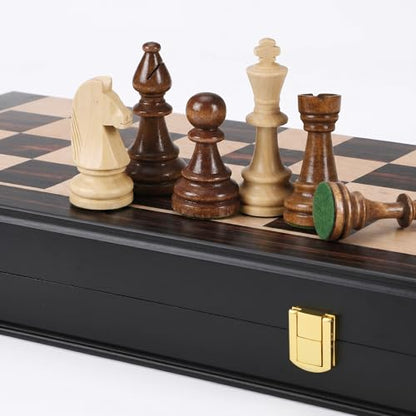 17" Wooden Chess Set