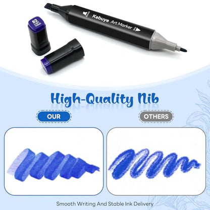 80 Colors Alcohol Markers Set (80 Count)