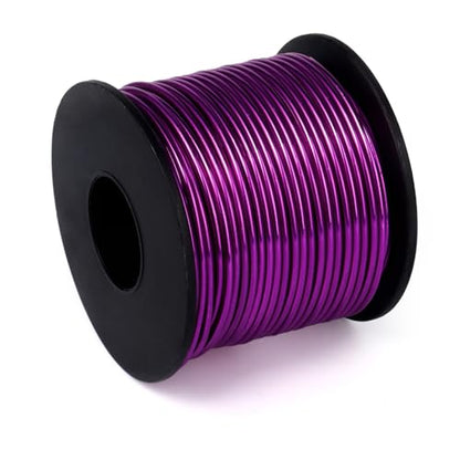 95FT 14 Gauge Bendable Purple Aluminum Craft Wire for Jewelry Making Craft (95 Foot)