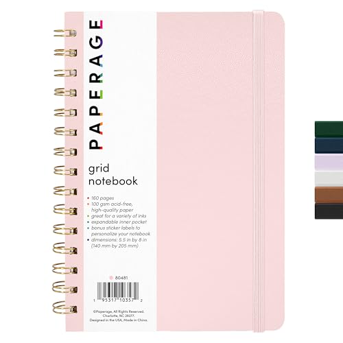 Graph Paper Spiral Notebook & Journal