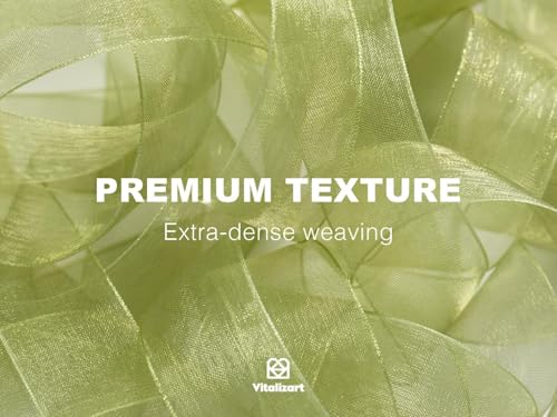 Sage Green Organza Ribbon 1" x 30 Yd Sheer Gift Wrapping Ribbon (90 Foot)