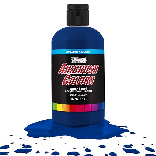 Opaque Phtalo Blue Acrylic Airbrush Paint (8 Ounce)
