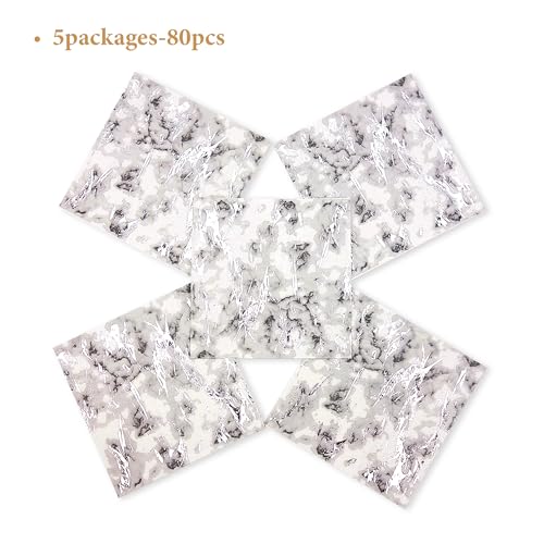 80 Pack Napkins Disposable Paper Towel Cocktail Dinner Party Decoration (80 Count)