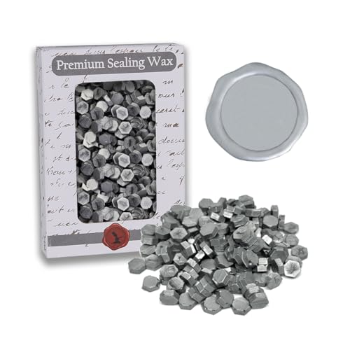 Silver Premium Sealing Wax Beads 2 OZ. 350 + pcs. (2 Ounce)