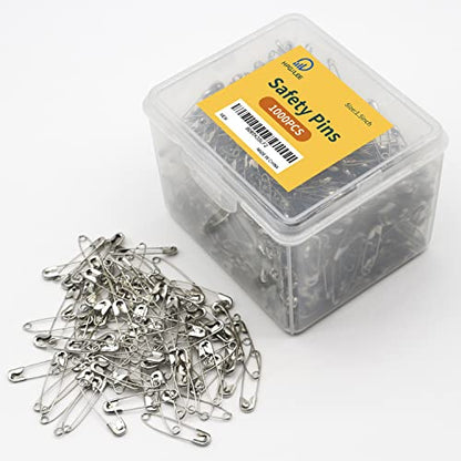 1000 Silver Sewing Pins (1000 Count)