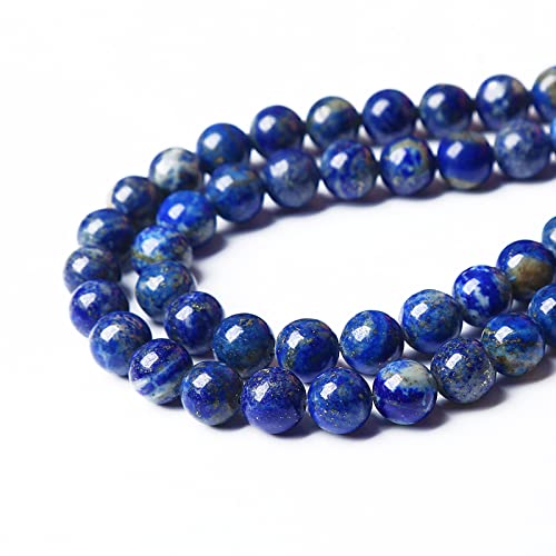 AAA+ Natural Lapis Lazuli Gemstone Beads 12mm 32PCS Round Loose Stone Beads for Jewelry Making DIY Bracelet Necklace Earring Gift (16 Count)