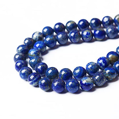 AAA+ Natural Lapis Lazuli Gemstone Beads 8mm 45PCS Round Loose Stone Beads for Jewelry Making DIY Bracelets Necklace Earrings