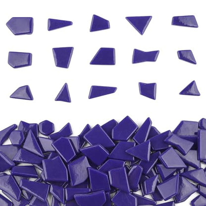 Blue Mosaic Tiles for Crafts Bulk (7.05 Ounce)