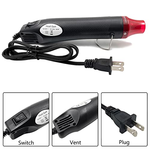 Heat Gun Mini Hot Air Gun for DIY Crafts Portable Heat Air Gun Tool for Embossing Shrink Wrapping Drying Paint
