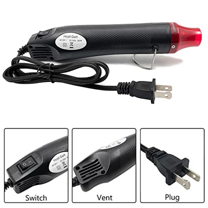 Heat Gun Mini Hot Air Gun for DIY Crafts Portable Heat Air Gun Tool for Embossing Shrink Wrapping Drying Paint