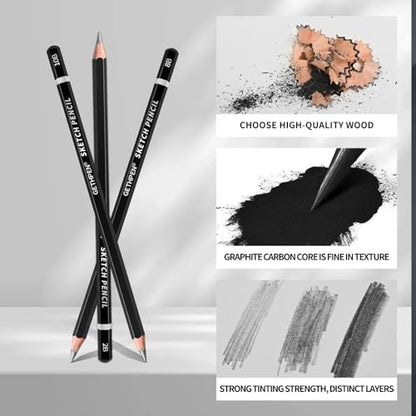 Drawing Sketching Pencil Set (14 Count)