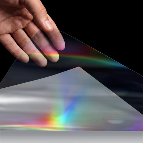 36 Sheets Holographic Laminate Sheets Clear Self Adhesive Sticker Paper (36 Count)