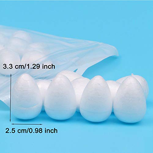 80 Pieces Fondant Flower Forming Holders Oval Foam Flower Modeling Support Sugar Fondant Flowers Making Accessories for DIY Sugarcraft Baking Art (80 Count)