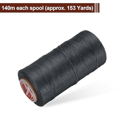Flat Leather Sewing Waxed Thread