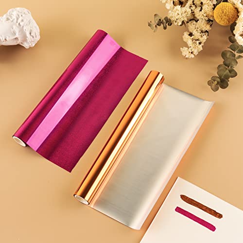 8 PCS Toner Reactive Foil Roll Use with Laminator Laser Printer (8 rolls)