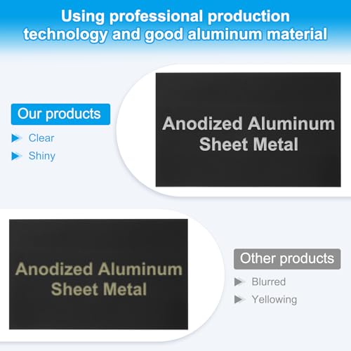 5x8 Inch Anodized Aluminum Sheet Metal (15 Count)