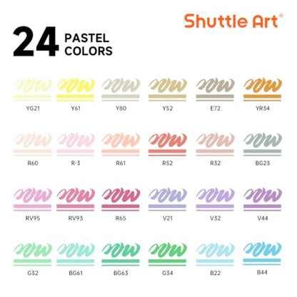 Automatic Ink Control Acrylic Paint Markers (24 Count)