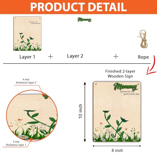 DIY Custom Baby Footprint Flowers Art Craft Gifts for Mom