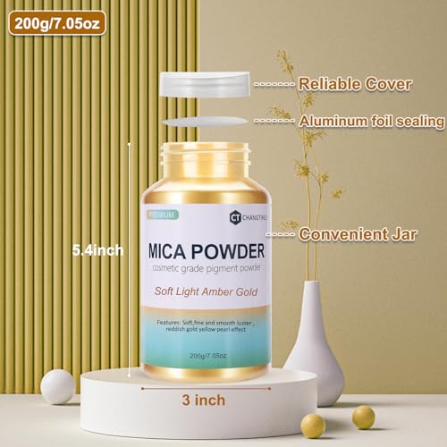 Mica Powder 7.05OZ（200g） (7.0548 Ounce)