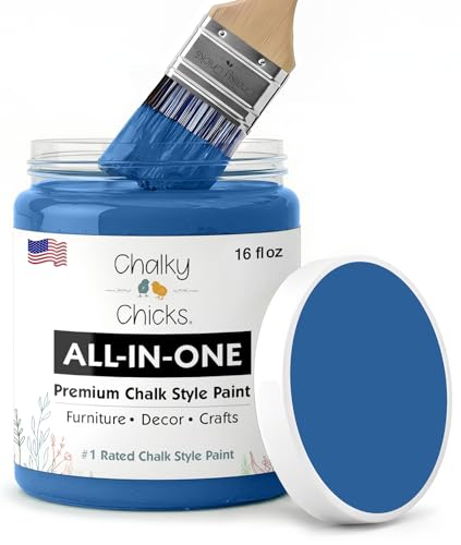 Denim 16 Fl Oz Chalk Paint for Furniture All in One