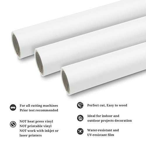 Permanent Adhesive Vinyl 12" x 10ft (10 Foot)