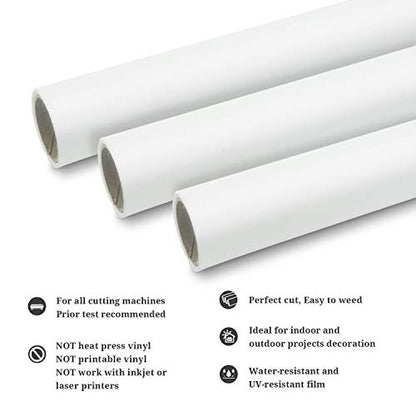 Permanent Adhesive Vinyl 12" x 10ft (10 Foot)