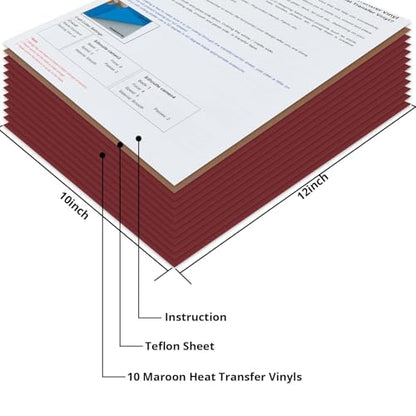Maroon HTV Heat Transfer Vinyl