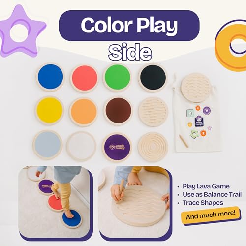 Wooden Stepping Stones for Kids (13 Count)