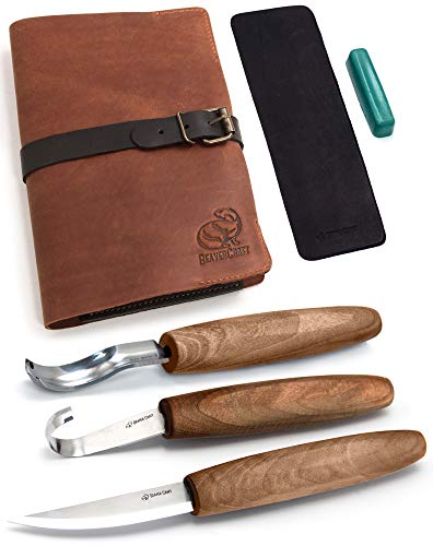 Wood Spoon Carving Tools Kit S14x Deluxe (5 Count)