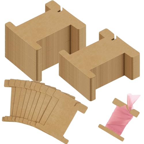 200 Pcs Ribbon Spool Organizer Cardboard Thread Holder Cards (200 Count)