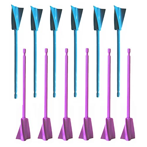 Resin Mixer Paddles 12PCS Epoxy Drill Attachment Paint Stirrer (12 Count)