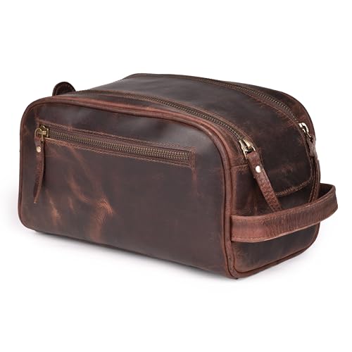 Leather Toiletry Bag for Men