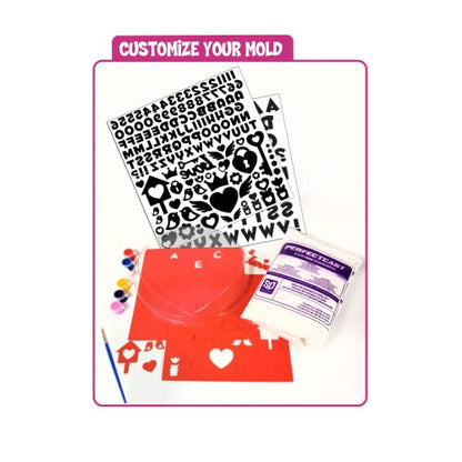 Sweetheart Customizable Stepping Stone Cast & Paint Kit with Perfect Cast Casting Material
